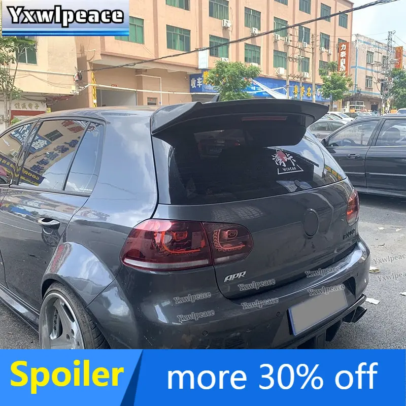 

for Volkswagen VW Golf 6 MK6 VI GTI R20 2010 2011 2012 2013 Roof Spoiler ABS Material Rear Trunk Wing Body Kit Accessories