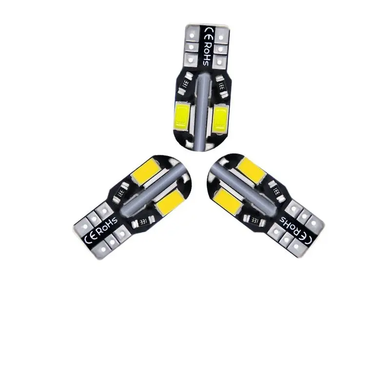 

100pcs W5W T10 LED Bulbs Canbus 5630 8SMD LED Car Interior Map Dome Lights 12V 6000K 194 168 Parking Light Auto Signal Lamp