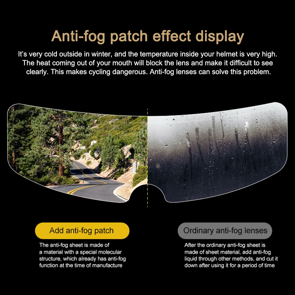 Нашивка на шлем пленка противотуманные наклейки прозрачная противотуманная