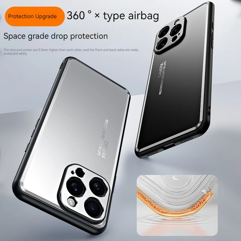 Для iphone 16 15 14 Pro Max series с объективом тонкими отверстиями полностью защитный чехол