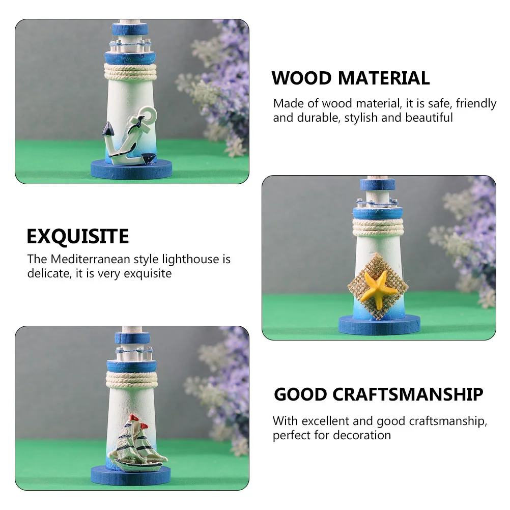 Мини-маяк в средиземноморском стиле орнамент украшение для домашнего декора