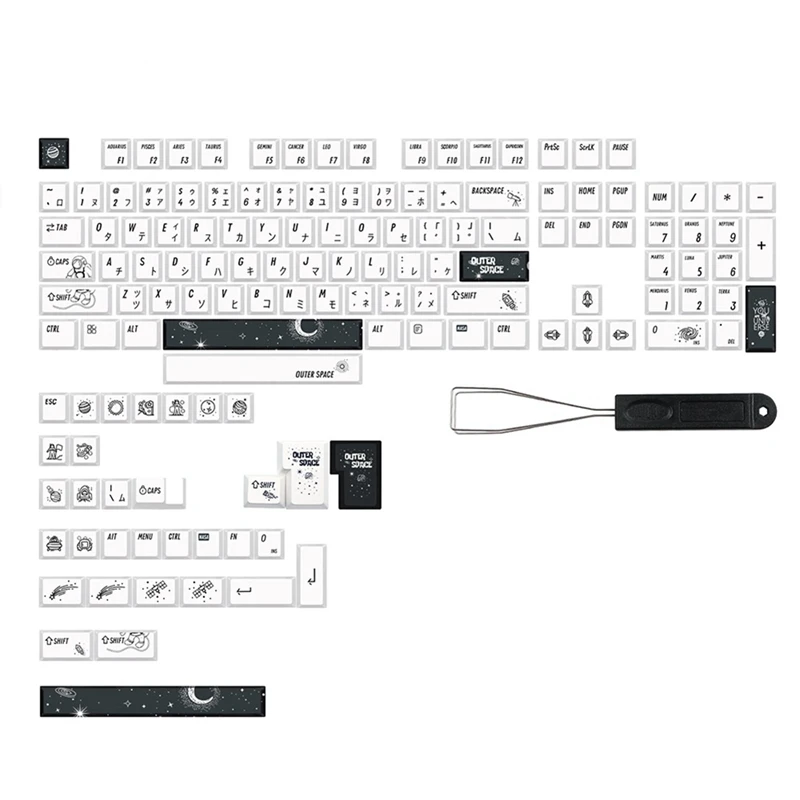 

Крышка для клавиш с внешним пространством, крышка для клавиш с профилем вишни для Gk61/64/68/108 GMMK PRO, Механическая игровая клавиатура, крышка для ...