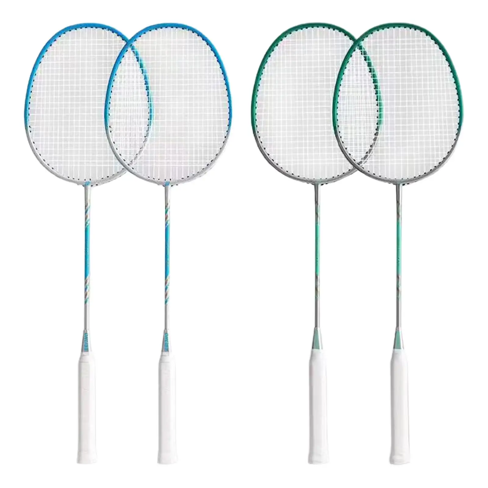 

2 Player Badminton Rackets Set for Adults Kids,Lightweight & Sturdy,Double Racquets,6 Shuttlecocks and Carrying Bag Included