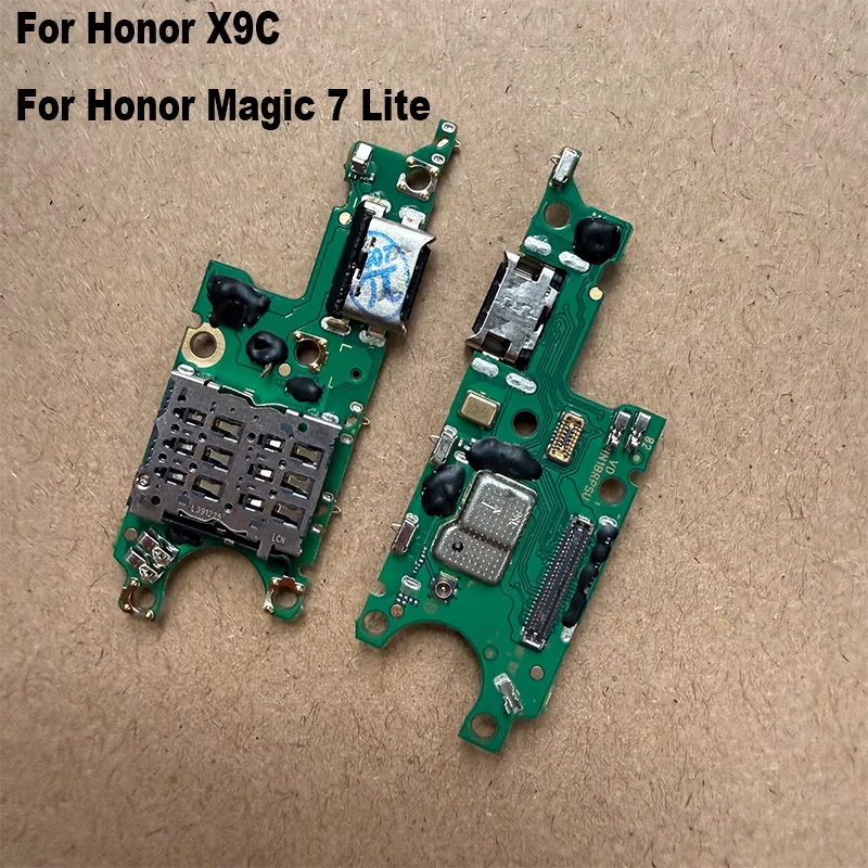Фото Для Huawei Honor X9C / Magic7 Lite 5G: Плата USB-порта зарядки, разъем микрофона, гибкий кабель с IC-чипом, запчасти для ремонта №1