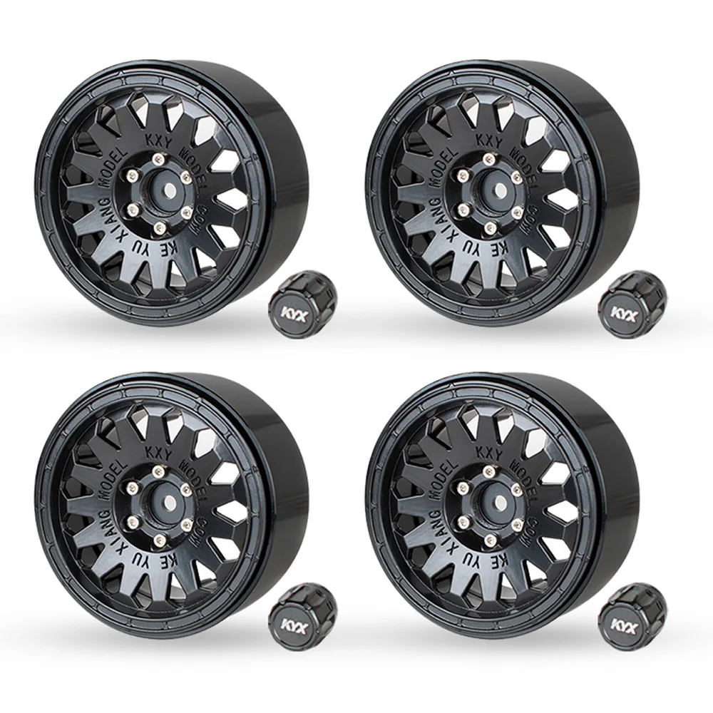 

KYX 4PS 2.2 Inch Metal Wheels Wheel Hub 12MM Adapter For 1/10 SCX10 D90 RC Car Crawler Car Modification Upgrade Accessories