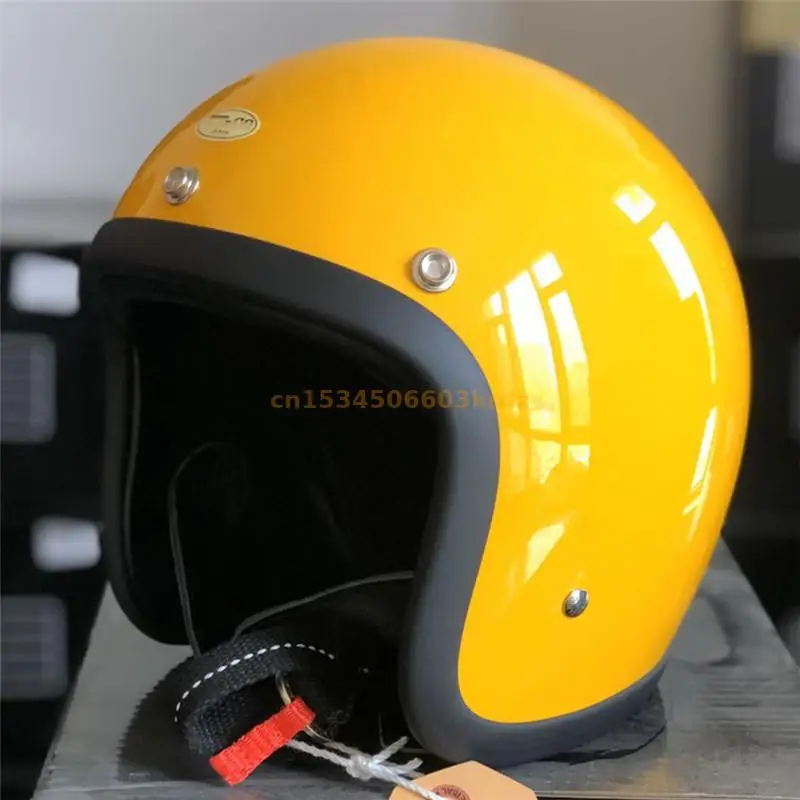 

High-quality FRP Japanese style For Harley motorcycle 3/4 protective helmet, DOT ECE certified rally and go-kart helmet,Capacete