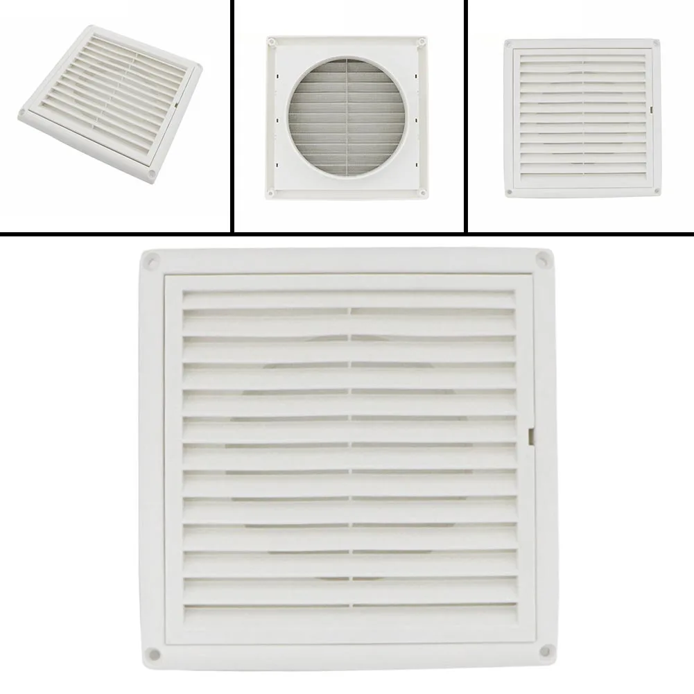 

Anti-mosquito Net Grille Vent Ventilation Exhaust White Air Vent Anti-aging Louver Grille Grille Ducting Cover Outlet PP+UV