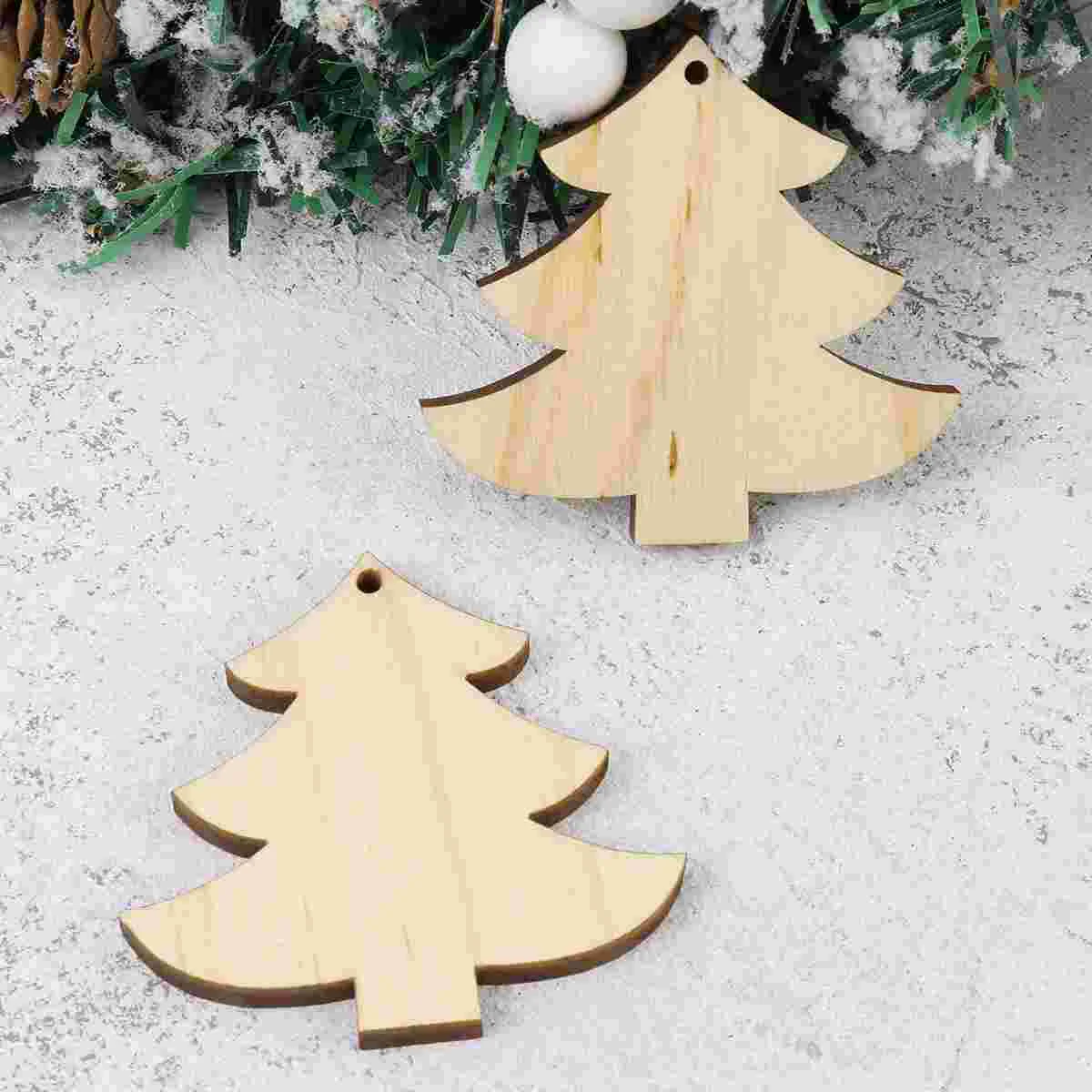 

10pcs Christmas Hanging Pendant Craft Ornament Creative Cutouts DIY Pendant for Home