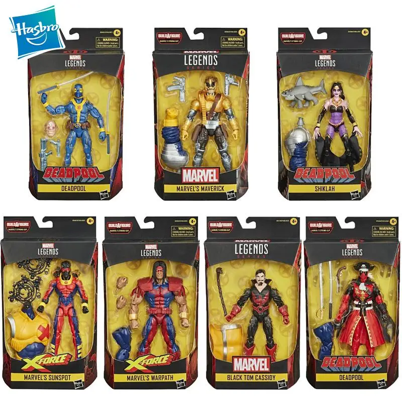 

Hasbro Marvel Legends Ldeadpool Black Tom Cassidy Warpath Sunspot Deadpool Shiklah Maverick Model Figure Toys for Boys Gifts 6In