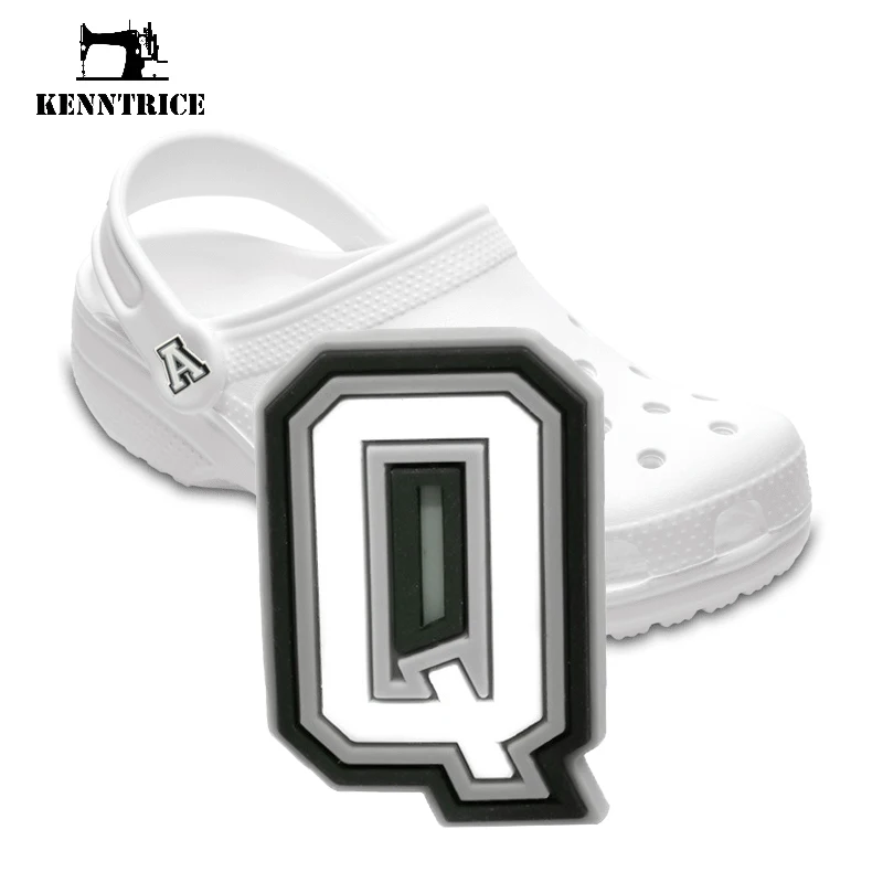 

Буквы серии Q, цифры, 50 шт., подвески для Croc, силиконовые сандалии, орнамент, DIY Браслеты, ПВХ садовые шлепанцы, украшения, оптовая продажа