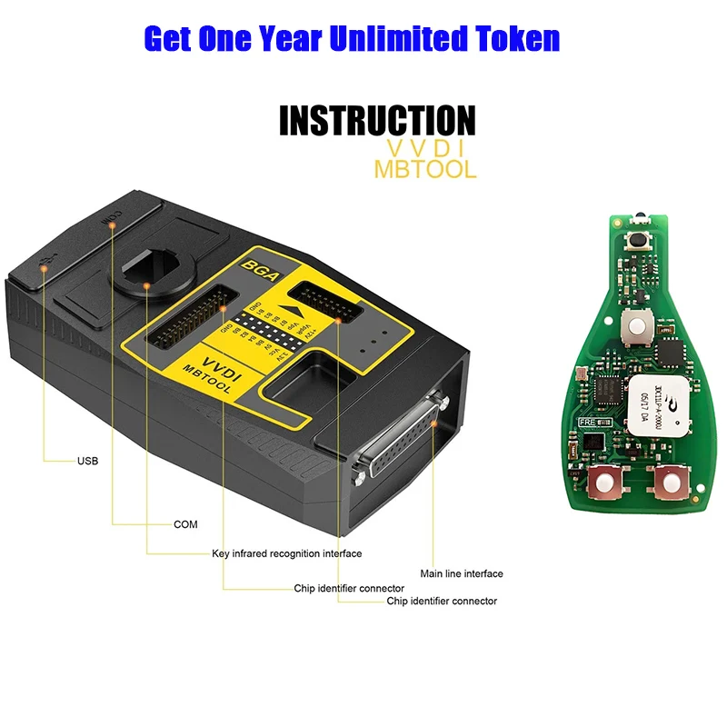 V5.1.5 Xhorse VVDI MB BGA Tool Поддержка программатора ключей Benz 1997-2014 FBS3 для программирования