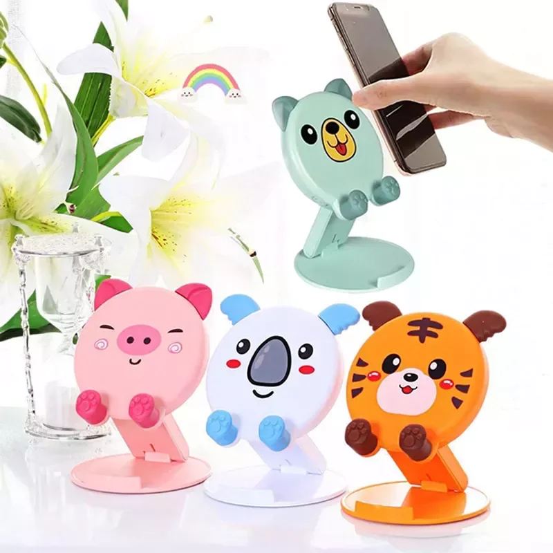 

2023NEW Pig Tiger Foldable Holder Desktop Cell Stand Adjustable Foldable Desktop Table Tablet Holder Stand