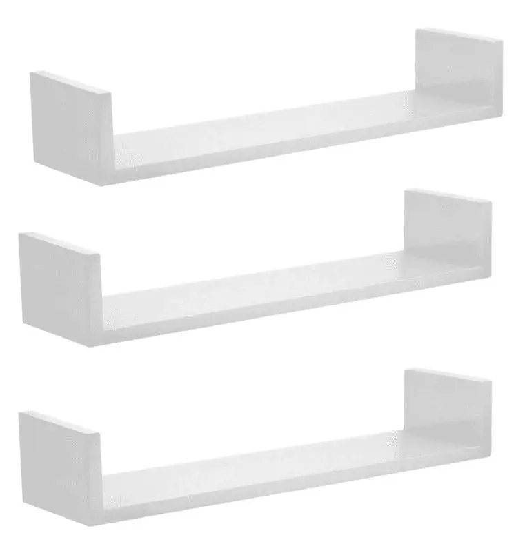 

Kit 3 Shelves U Mdf White L = 60cm x P15cm X A = 100