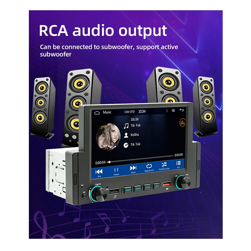 Автомобильная стереосистема Carplay с экраном 6 2 дюйма стерео Bluetooth mp5-плеер 2USB