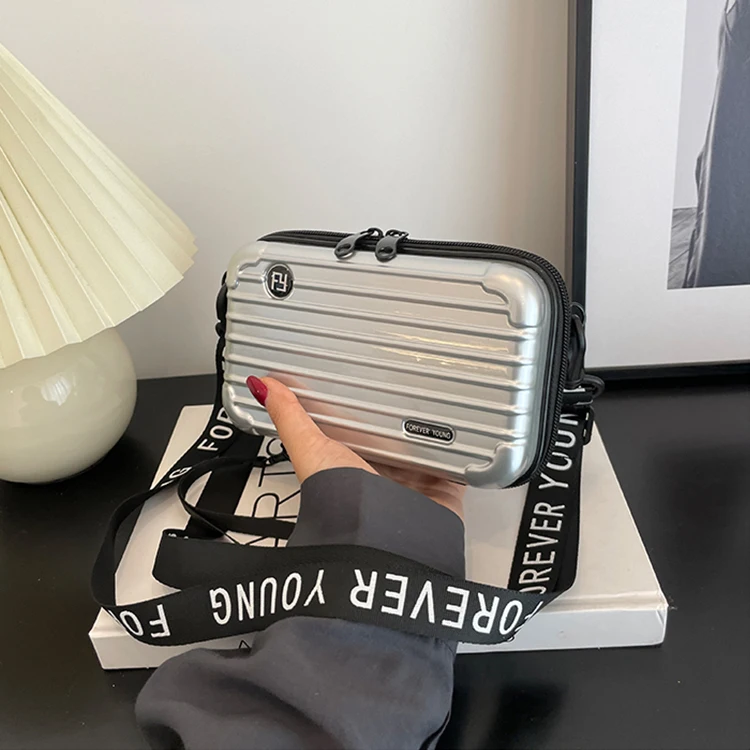 New trend luggage bag, women's small satchel, mini mobile phone bag, travel suitcase bag, crossbody small bag, box, makeup bag