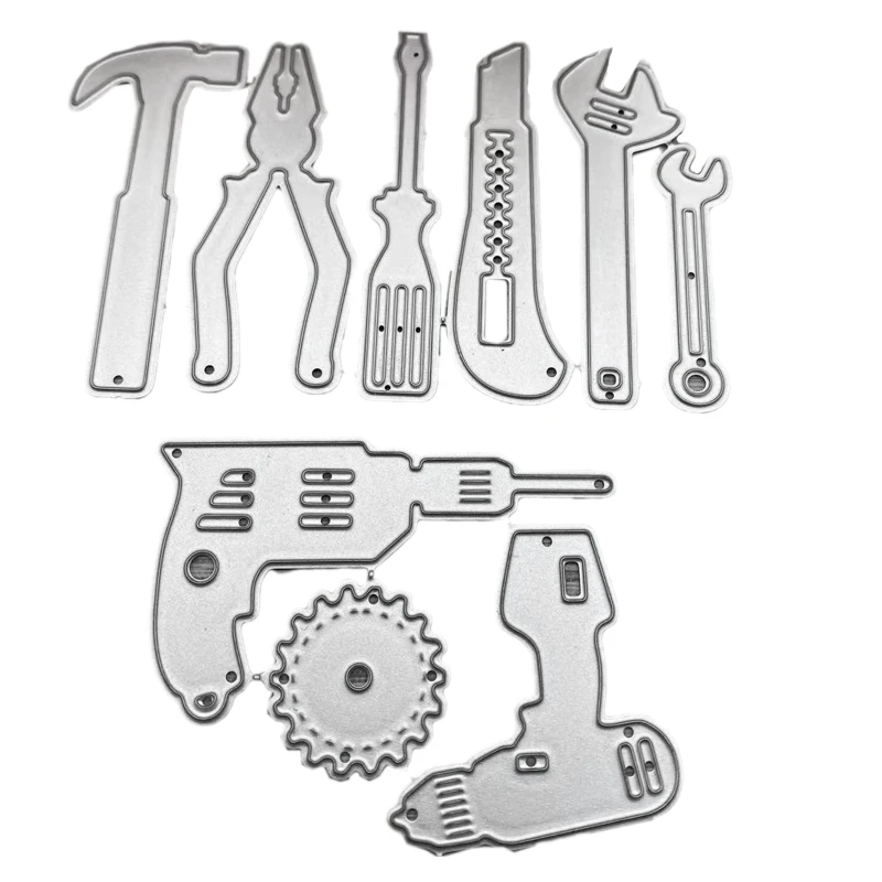 

Инструмент для ремонта, металлический трафарет для резки, сделай сам, шаблон для альбома, бумаги