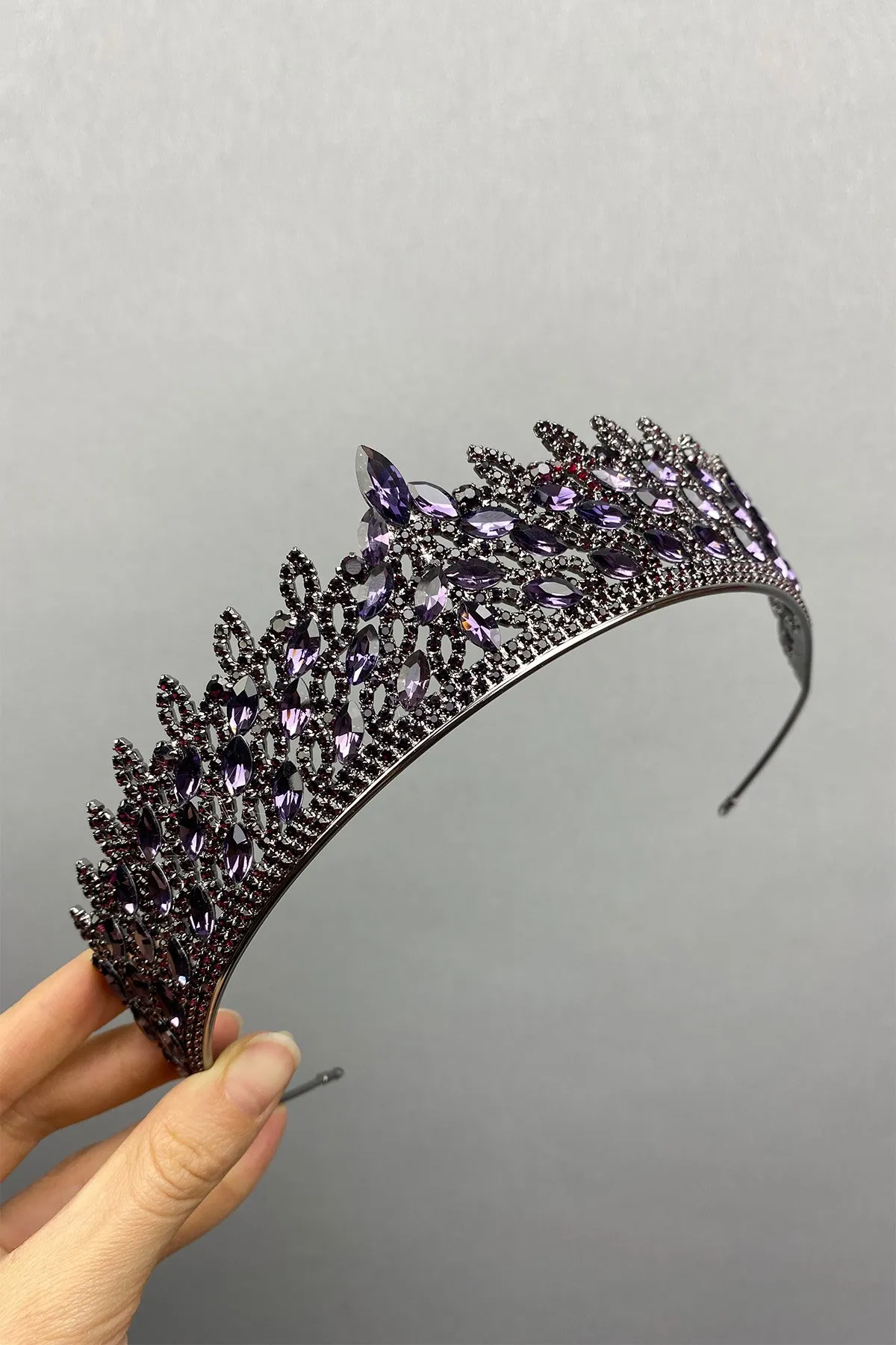 

Purple Mia Stone Henna Bridal Crown