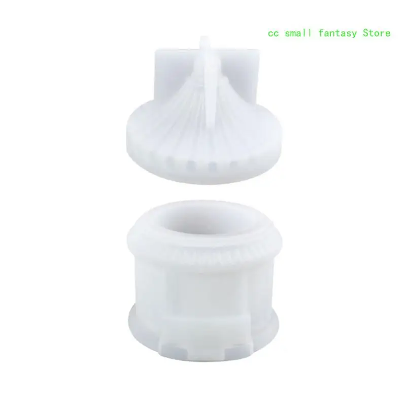 

R3MA Courtyard Silicone Molds DIY Epoxy Resin Candlestick Molds Jewelry Storage Box Table Ornament Making Tool Easy to Clean