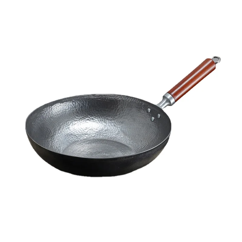 

Master Star New Design Chinese Traditional Handmade Forging Iron Wok Induction Available Durable Non-stick No Coating Cauldron