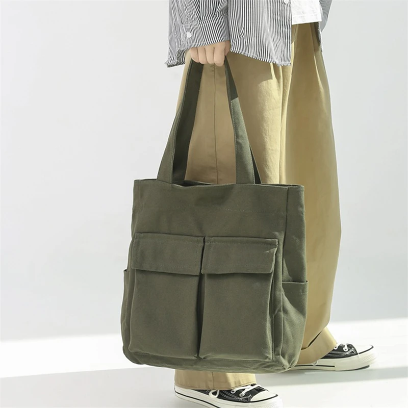 

Большая вместительная Холщовая Сумка на плечо, однотонная Мягкая джинсовая сумка для отдыха или путешествий для женщин, модная зимняя сумка на фэтчели, 2023