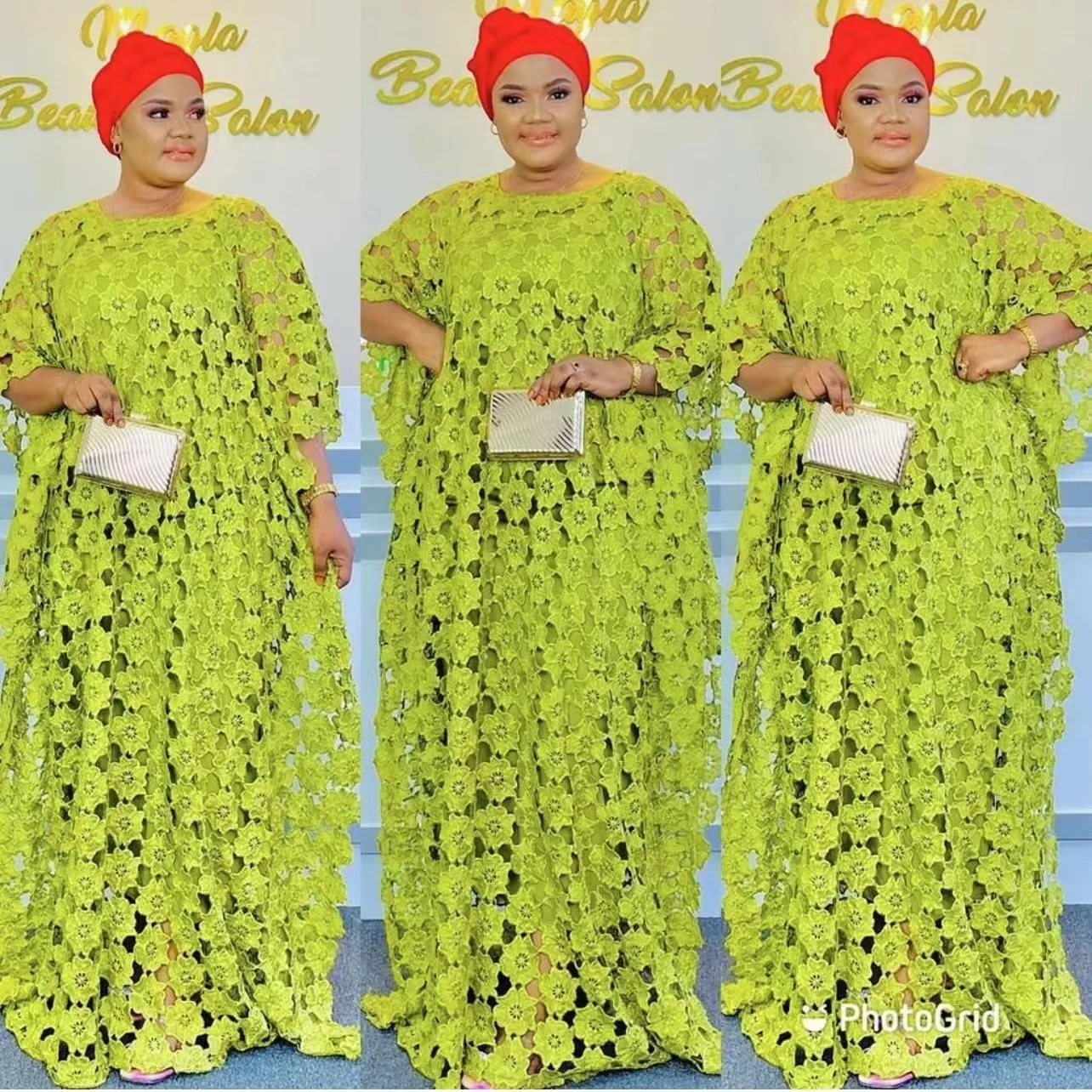 

Новое Стильное классическое Африканское женское кружевное платье Дашики из гипюра Абая стильное водорастворимое Свободное длинное платье...