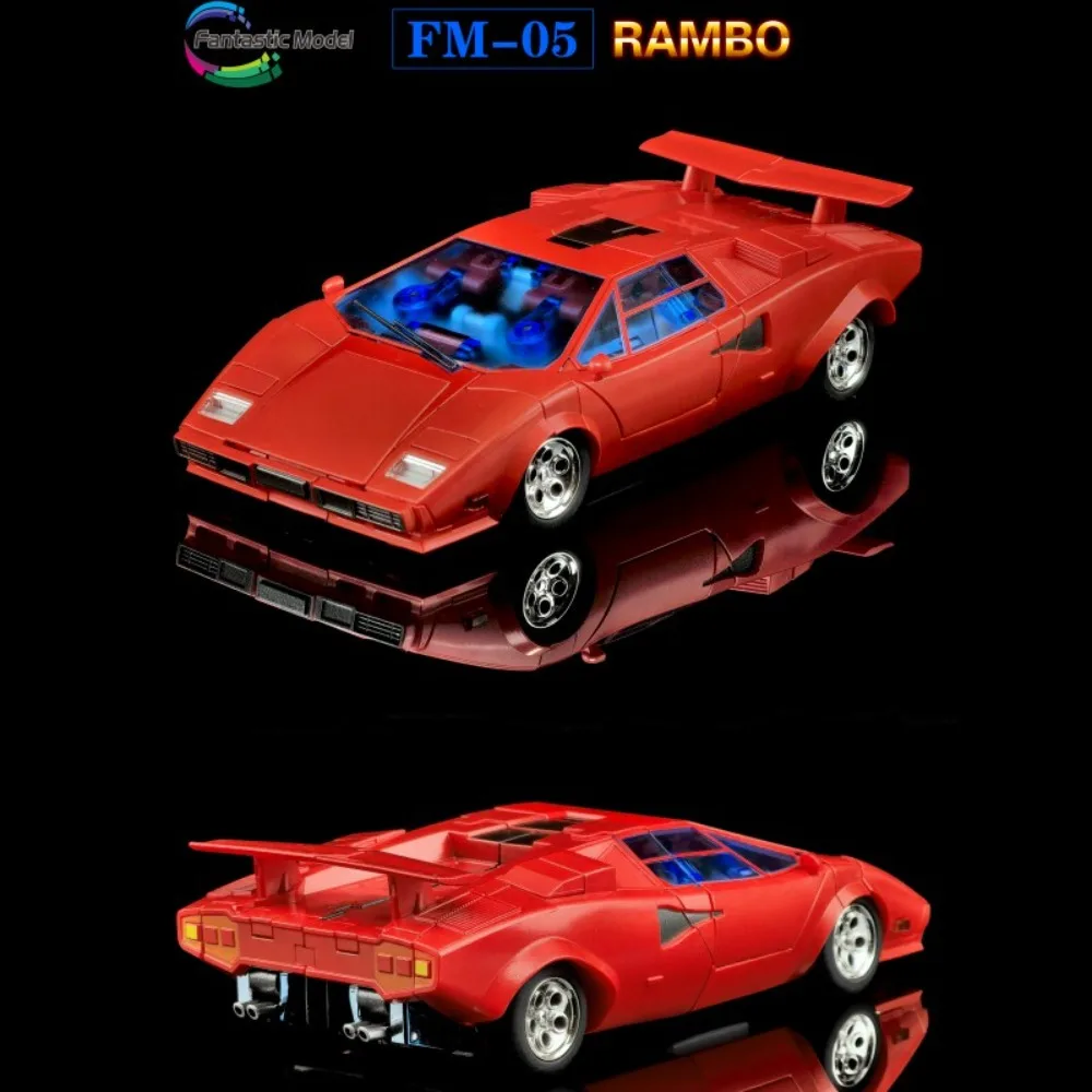 Фото Новая фигурка-трансформер FansToys FM05 Sideswipe FT FM-05 RAMBO: Фантастическая модель автомобиля, спортивный автомобиль, игрушка-фигурка №4