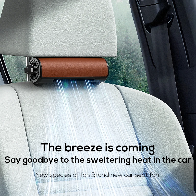

Вентилятор на подголовник автомобиля с USB-разъемом, креативный внутренний вентилятор для сиденья автомобиля с низким уровнем шума