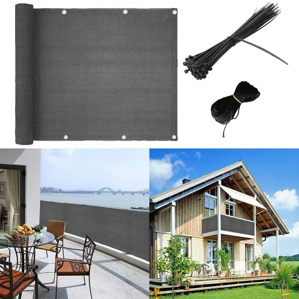 Зеленое ограждение ветрозащитный экран сверхпрочный задний двор забор для