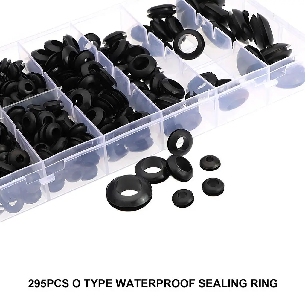 

295 Pieces Rubber Coil Ring Sealing Rings Fittings Fasteners Parts