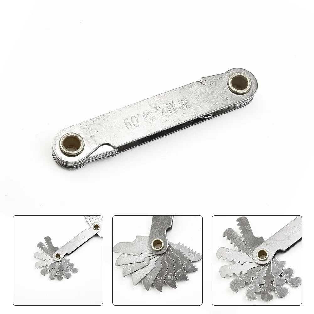 

Thread Plug Gauge 55/60 Degree Metric Inch Gear Tooth Screw Pitch Gauges Thread Gage Measuring Hand Tools Accessories