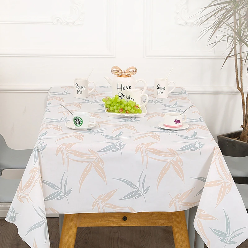 

Pastoral PVC Plastic Oilproof Kitchen Tablecloth Decorative Elegant Waterproof Fabric Table Cover For Wedding Picnic Party Coffe