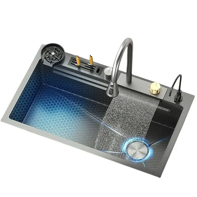 Кухонная раковина с цифровым дисплеем сотовая технология для фермерского дома