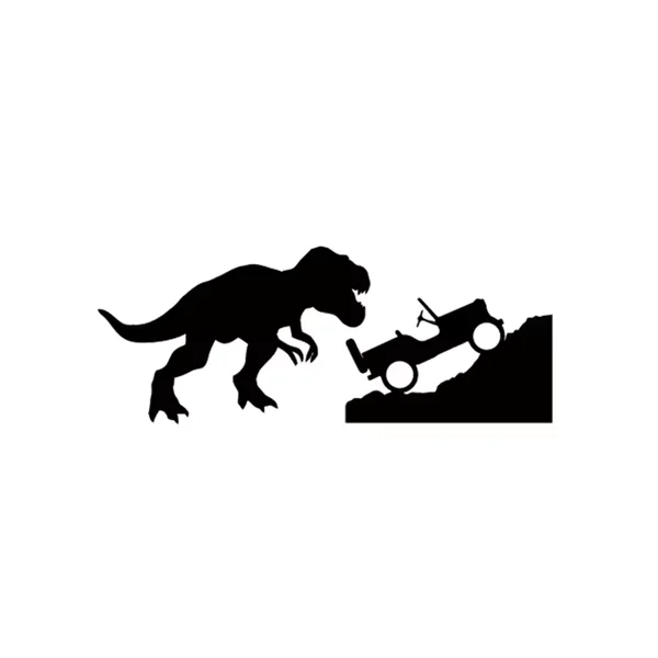 

Автомобильная наклейка для Jeep T-rex Tyrannosaurus Rex, виниловая наклейка с динозавром для Jeep, украшение для окна автомобиля, ноутбука