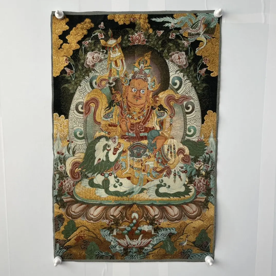 

Вышивка танка тибетский буддийский Бог богатства шелковая парчовая статуя Будды живопись роспись ремесла