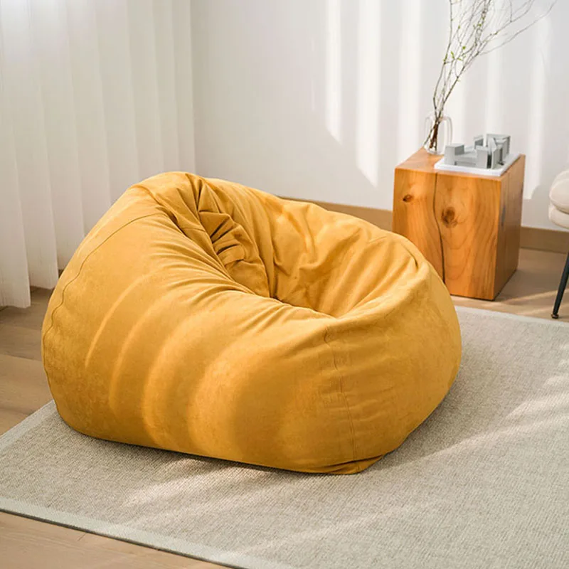 

Minimalist Round Lazy Sofa Modern Nordic Donut Single Economic Bean Bag Relaxing Elegant Divani Da Soggiorno Sofa Set Furniture