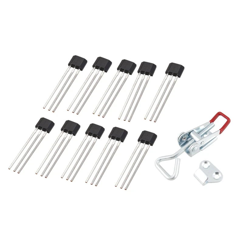 

11 Pcs Tool: 10Pcs Y3144 Sensitive Hall Effect Sensor Magnetic Detector 4.5-24V & 1 Pcs Home Toolbox Case Spare Fitting Metal To