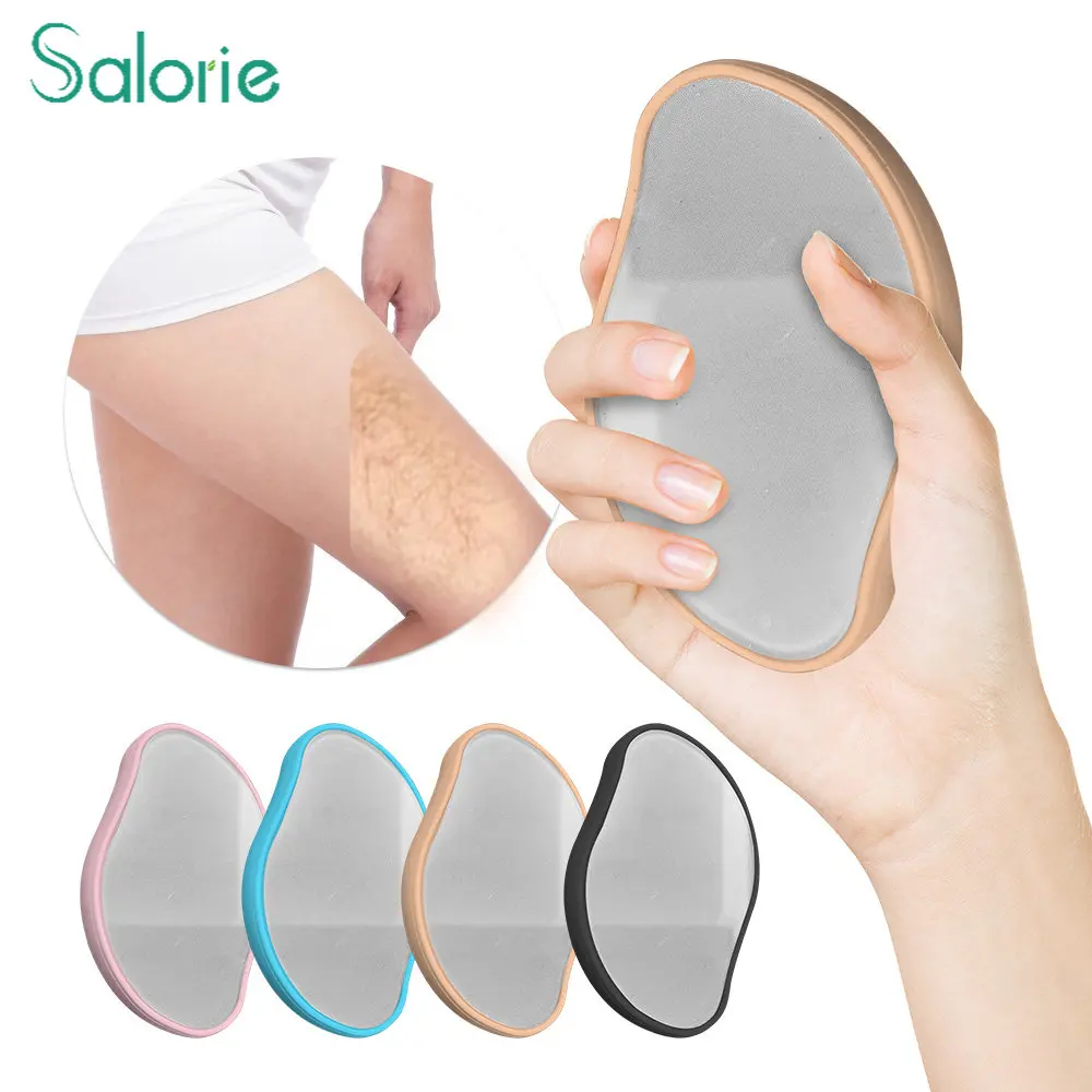 

Безболезненный безопасный эпилятор, многоразовый инструмент для удаления волос с кристаллами, Легкая очистка, удаление волос со стекла, ин...