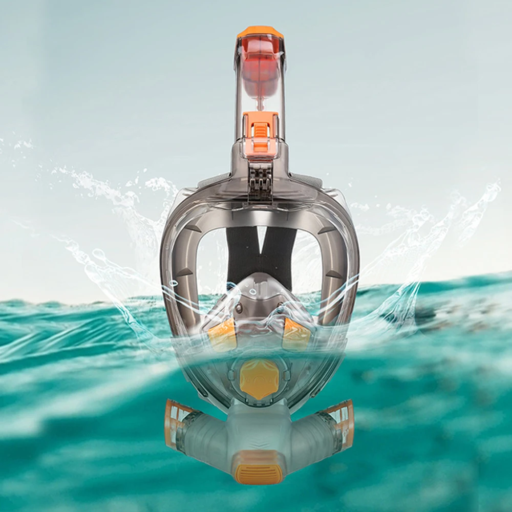 

Маска для подводного плавания с широким обзором, незапотевающая Водонепроницаемая маска для дайвинга, для взрослых и молодежи
