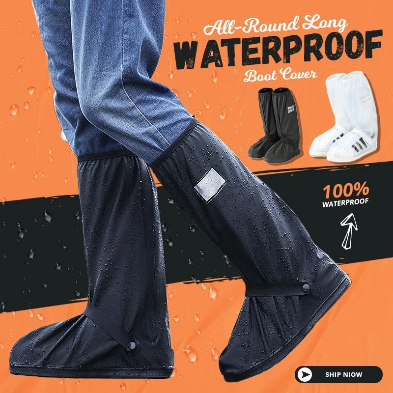 

Hot Sell Creative Waterproof Reusable Motorcycle Cycling Bike Rain Boot Shoes Covers Rainproof Shoes Cover Rainproof Thick
