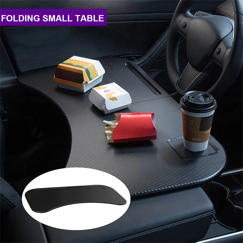 

For Tesla Model 3 Steering Wheel Table Board Foldable Laptop Notebook Desk Mount Stand Universal Eating Drinking Tray Holder