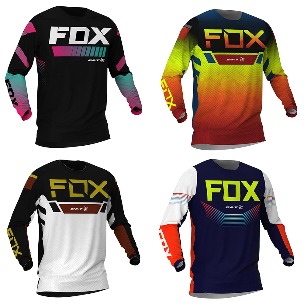 

2023 Men's Cycling jersey MTB BAT FOX Downhill jersey Mountain Bike Motocross Quick Dry Breathable Cycling Clothing