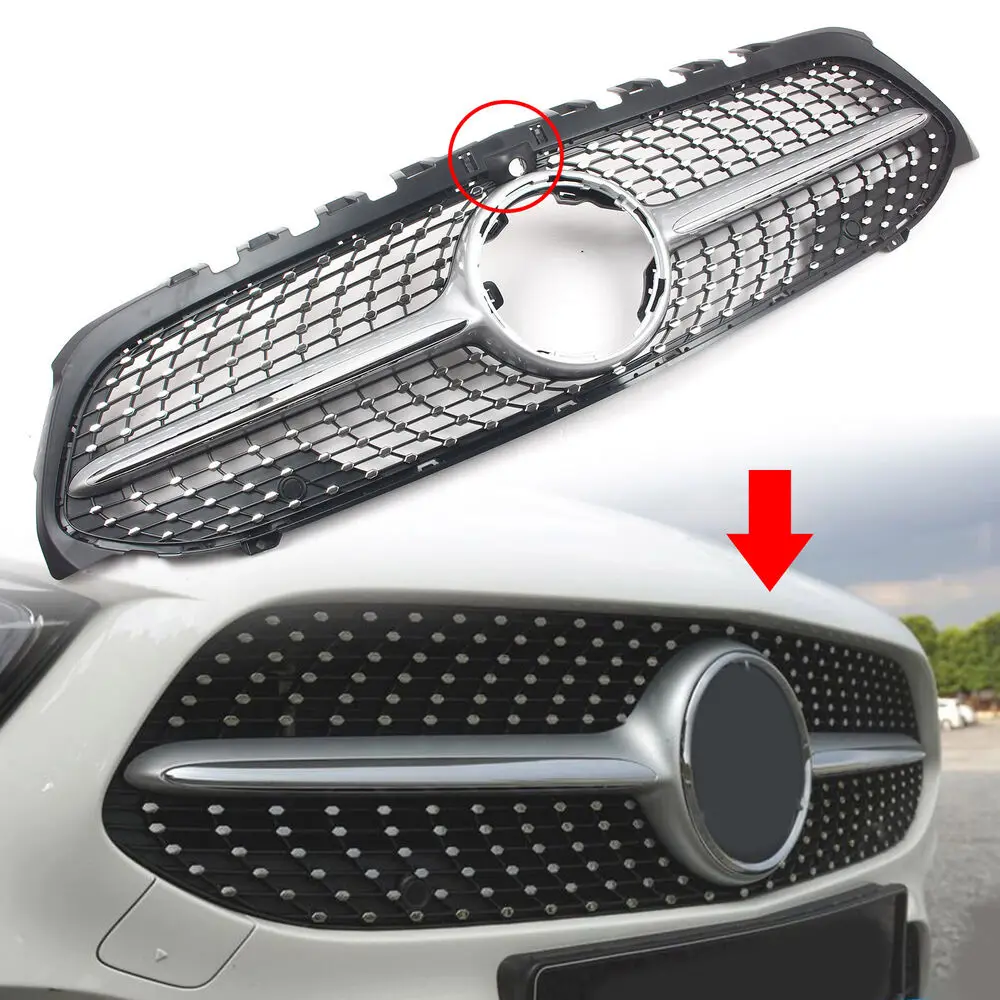 

For Mercedes A Class W177 A180 A200 A250 A45 AMG 2019+ Car Front Grille Grill