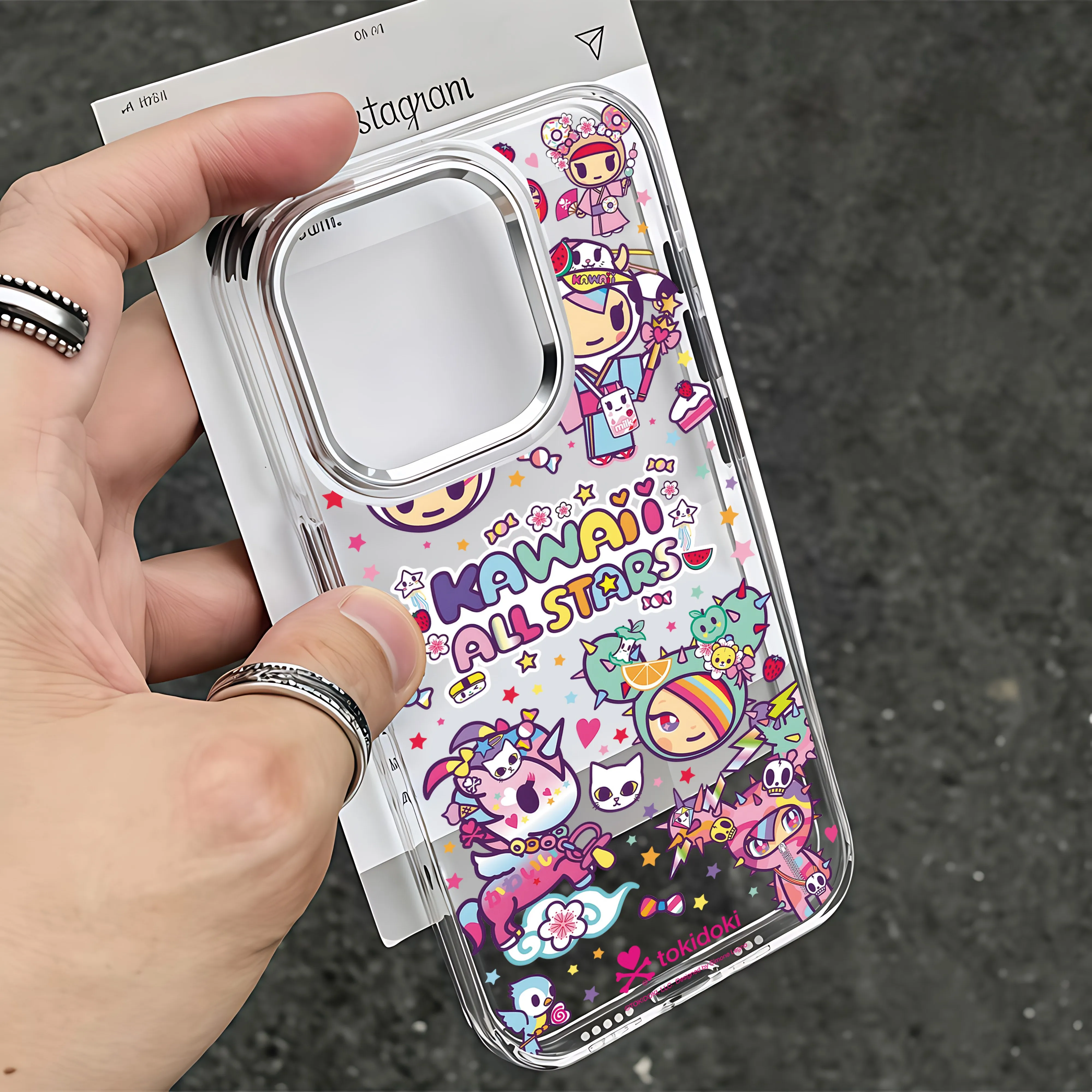 Прозрачный мягкий чехол с мультяшными Токидоки для iPhone 17, 16e, 16, 15, 14, 13, 12, 11 mini, Pro, Max, X, XR, XS MAX, 8, 7, Air, Plus (art.: 3920d4f8b0a5d) - 3920d4f8b0a5d