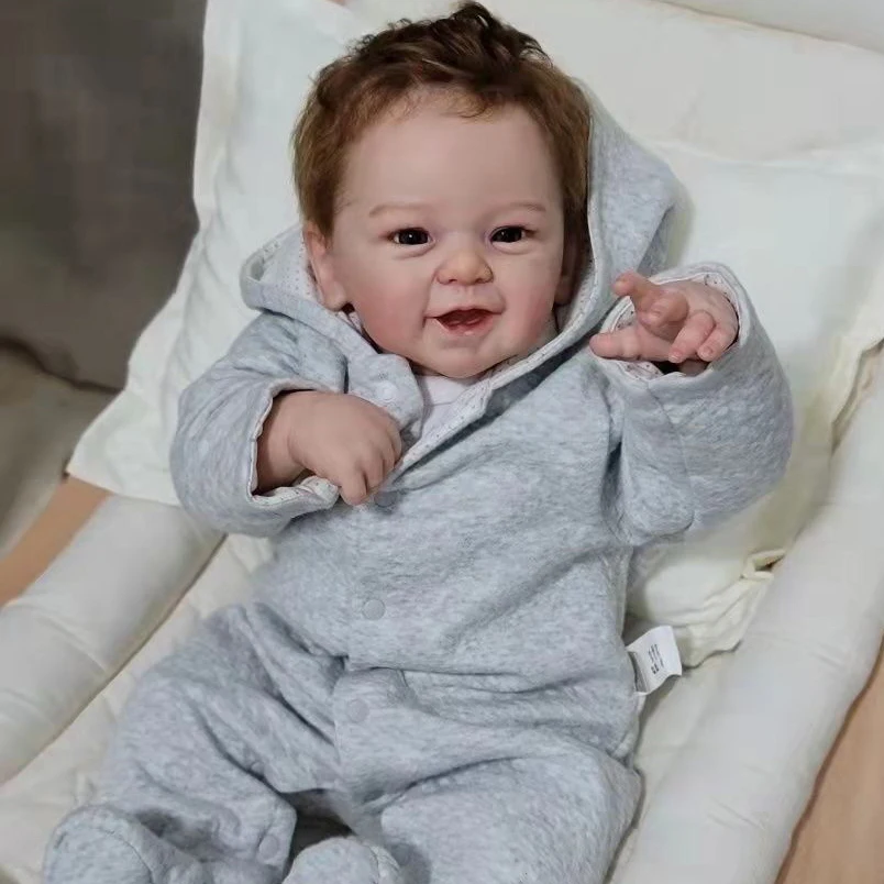 

21inch Bebe Reborn Doll Phoenix Lifelike Soft Cuddly Body Doll Handmade Bebe Doll Hand Painting Visible Veins Multiple Layers