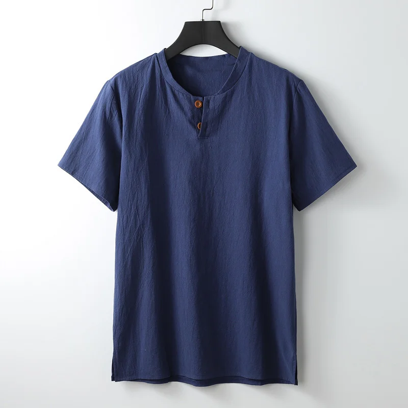 

T Men's Shirts Plus Size 5XL 6XL 8XL 9XL large Oversized T Shirt Linen Short Sleeve Tee Shirt Male Summer Men T-shirt Big Size