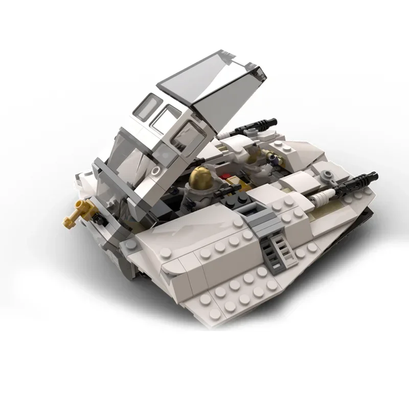 Фото 226 деталей MOC: Конструктор «Космический снегоход» (Space Speeder) — модель для сборки, игрушка для творчества, идея подарка на праздник №2