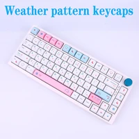132 keys weather keycaps pbt material japanese thai ma outline compatible with rk607080100108 mechanical keyboard keycap