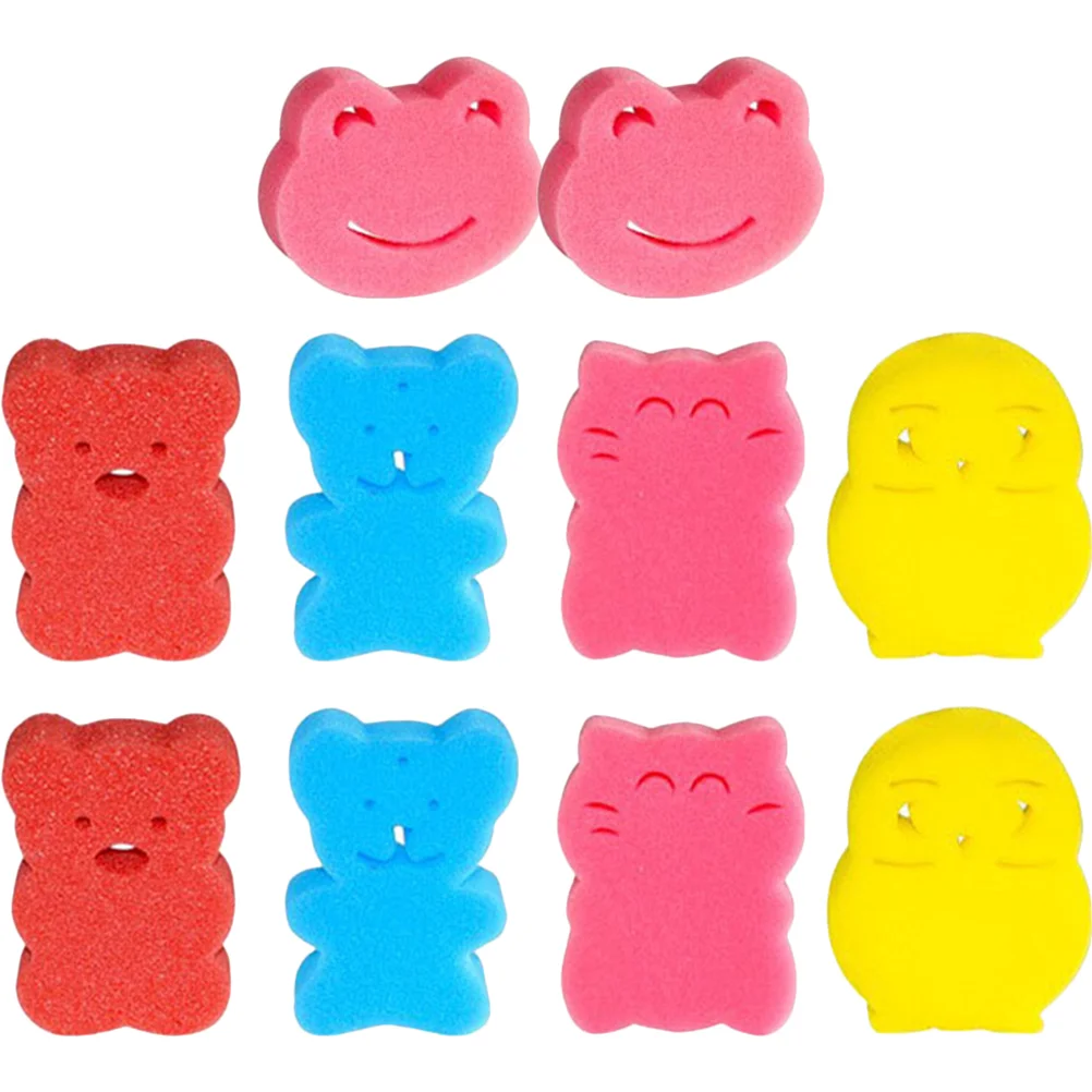 

10 Pcs Children's Bath Sponge Kids Supple Shower Infant Body Massage Tools Towel Washing Sponges Baby Scrubbers Massaging