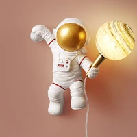 led wall light resin astronaut table lamp childrens dream creative bedside night lights with bulbs space man home art