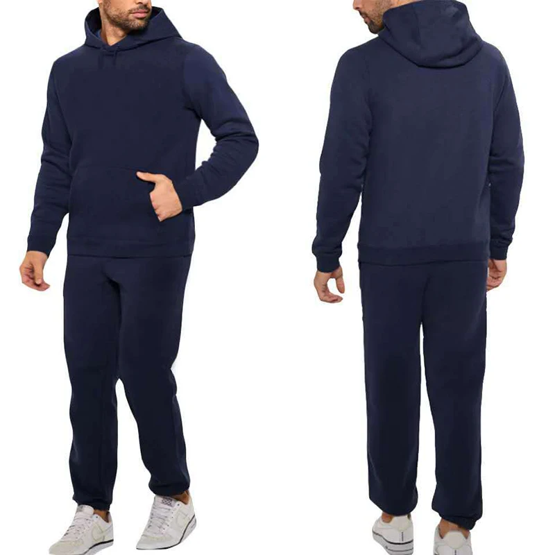 2023 Spring Autumn Men 2 Piece/Set Sweatshirt + Sweatpants Casual Streetwear Tracksuit Set Hoodie Trousers Men Clothing